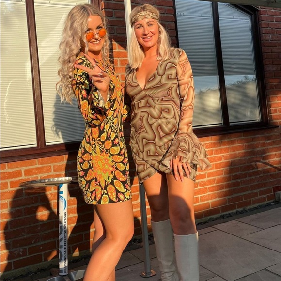 Zara Colorful Floral Print Open Back Mini Dress - Picture 7 of 11